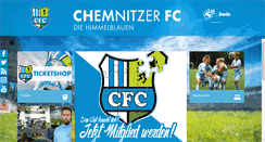 Desktop Screenshot of chemnitzerfc.de