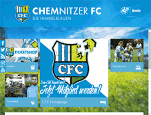 Tablet Screenshot of chemnitzerfc.de